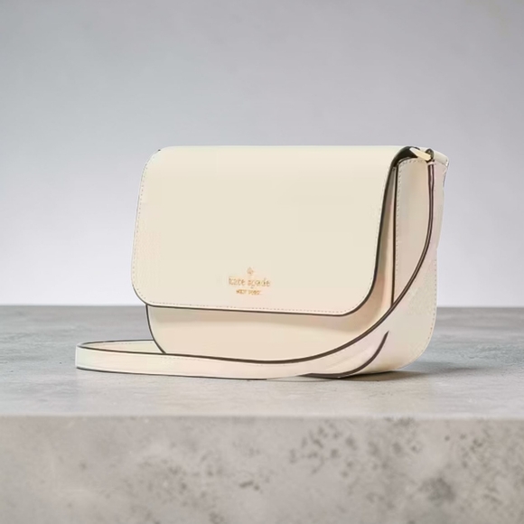 Kate Spade Staci Saffiano Leather Shoulder bag Pale Yellow - Picture 4 of 4